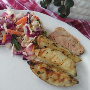 Grilled Potato Wedges with Fresh Herbs_image