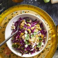 Grilled Corn and Red Cabbage Slaw image