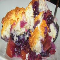 Blueberry and Nectarine Cobbler_image