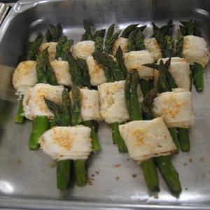 Phyllo Wrapped Cheesy Asparagus image