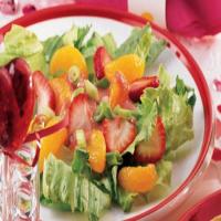 Fruity Green Salad with Strawberry Vinaigrette_image