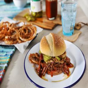Country Sloppy Joes with Fried Onions image