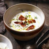 Celeriac, pancetta & thyme soup_image