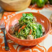 Thai Green Curry Meatballs with Zoodles image