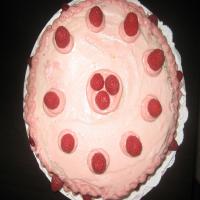 Raspberry-Laced Vanilla Cake image
