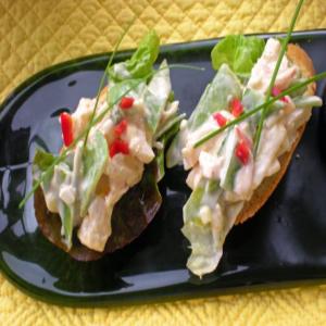 Surimi Crab Salad With Snow Peas and Water Chestnuts_image