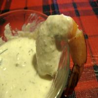 Shrimp With White Cocktail Sauce_image