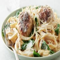 Instant Pot® Spaghetti and Meatballs Florentine image