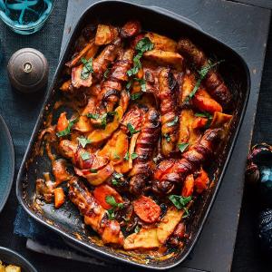 Christmas pigs in blankets casserole image