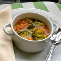 Broccoli, Ham, and Sweet Potato Soup image