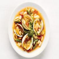 Summer Clam Stew with Pesto image