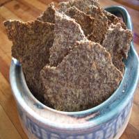Garlic Parmesan Flax Seed Crackers - Low Carb!_image
