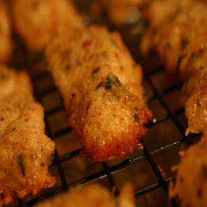 Parmesan-Garlic Chicken Strips image