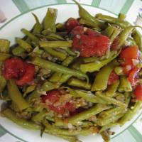 Fresh Green Beans With Tomatoes and Oregano_image