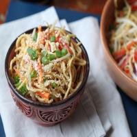 Hot and Cold Thai Sesame Noodle Salad image