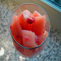 Swedish Melon With Red Raspberry Puree (Melon-Och Hallendessert) image