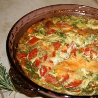 Quiche with Kale, Tomato, and Leek_image