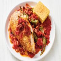 Braised Chicken with Okra and Tomatoes_image