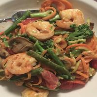 Shrimp Primavera with Carrot & Zucchini Noodles Recipe - (4.4/5)_image