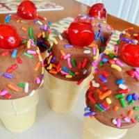 Chocolate Covered Marshmallow Ice Cream Cone Treats_image