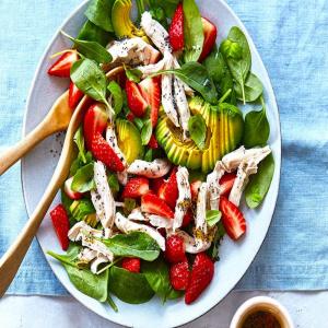 Turkey, strawberry & avocado salad image