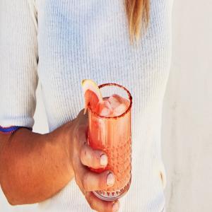 Rosy Boa (Tequila, Grapefruit, Pomegranate, Rose Water, Ginger Beer Cocktail)_image