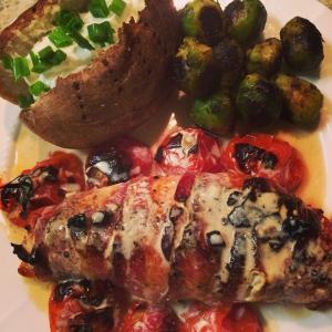 Bacon Wrapped Boursin Stuffed Chicken Breasts - a Deux!_image