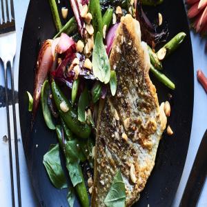 Snapper with Blistered Bean Salad and Chile Vinegar_image