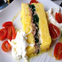 Layered Polenta Loaf With Italian Sausage & Cheese_image