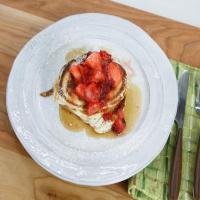 Buttermilk Pancakes with Apple Cranberry Compote image