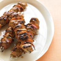 Pork, Apricot, and Red-Onion Kebabs image