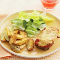 Mini Honey-Mustard Meatloaves with Roasted Potatoes image