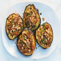 Stuffed Acorn Squash With Sausage and Kale image