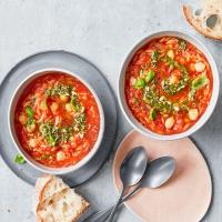 Orzo & tomato soup image