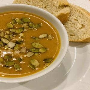 Thai-Inspired Roasted Acorn Squash Soup (Vegan) image