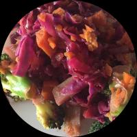 Purple Cabbage and Carrot Saute (Low Carb)_image