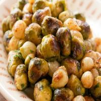 Roasted Sprouts and Onions image