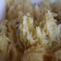 Low Carb Baked Spaghetti Squash With Garlic Sage Cream_image