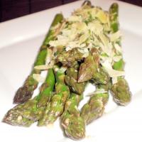 Asparagus With Garlic Butter and Parmesan Cheese image