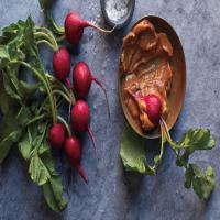 Radishes and Peanut Butter image