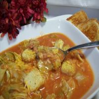 Creole Rice, Sausage, and Cabbage Soup image