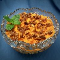 Slow Cooker Mashed Sweet Potatoes with Spicy Pecan Topping image