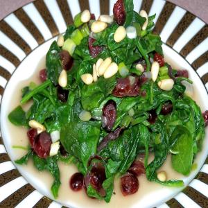 Spinach With Dried Cranberries (No Fat) Just Taste_image