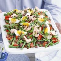 Salmon & puy lentil salad with olive dressing image