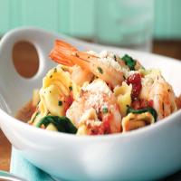 Shrimp, Tortellini & Spinach image