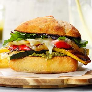 Grilled Vegetable Pesto Sandwiches image