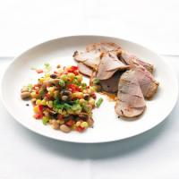 Roasted Pork with Black-Eyed-Pea Salad image