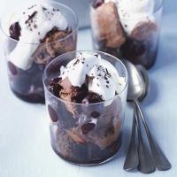 Black Forest sundaes with brownies image