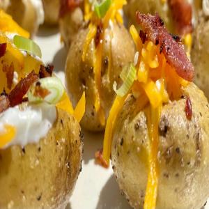 Mini Loaded Baked Potatoes Recipe by Tasty_image