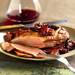 Sauteed Duck Breasts with Wild Mushrooms Recipe | Epicurious.com_image
